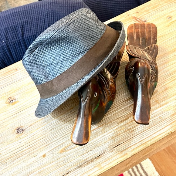 Banana Republic, Fedora Women's Straw Look 100% Paper Hat S-M, Adorable! - Picture 5 of 9